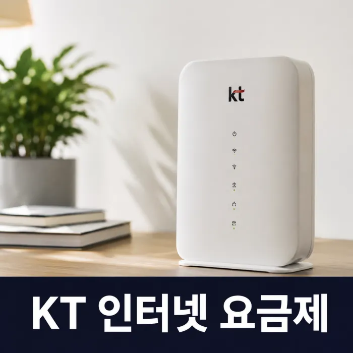 KT 인터넷 100M 500M 1G 요금제와 사은품 혜택 비교 이미지