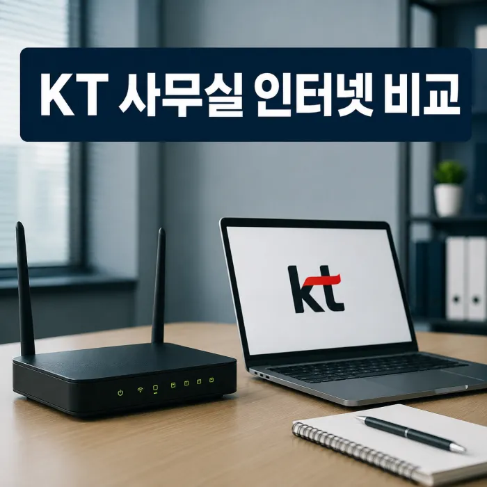 KT 사무실 인터넷과 가정용 인터넷 월 요금 비교