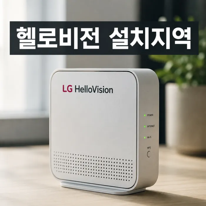 LG 헬로비전 설치 가능 지역, 가입 전 주소 확인이 먼저입니다