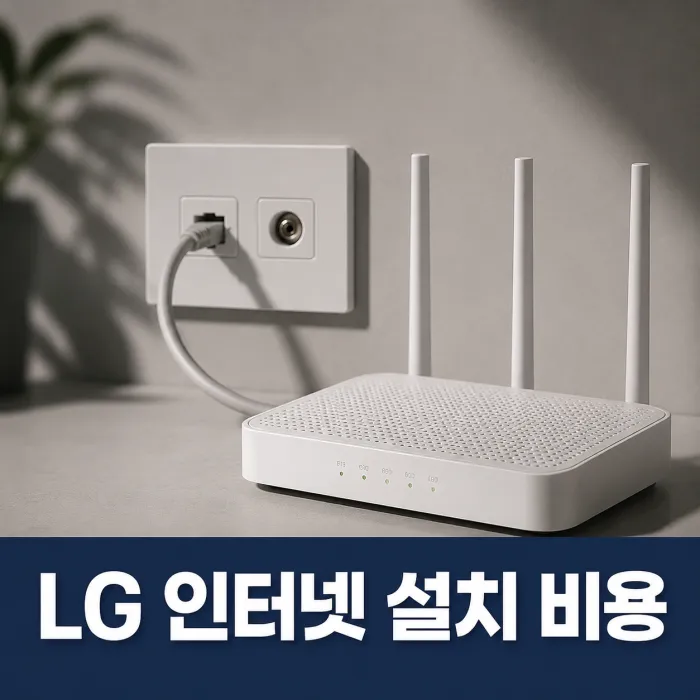 LG 인터넷 설치 비용과 시간, 가입 전 반드시 확인할 기준