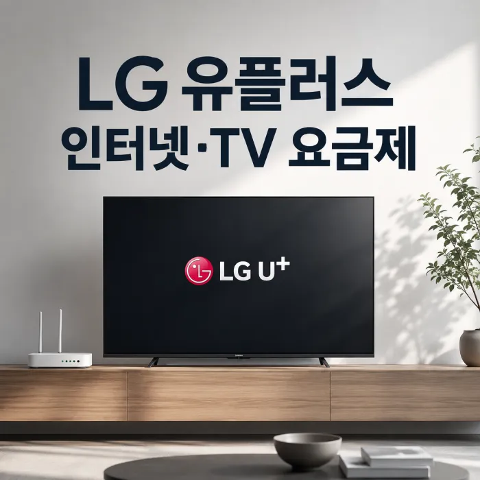 LG유플러스 인터넷 TV 속도별 월요금과 사은품 비교표
