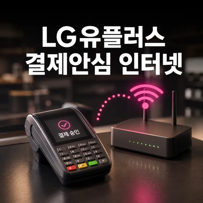 LG유플러스 결제안심 인터넷 100메가 500메가 1기가 요금과 LTE 결제 백업 안내