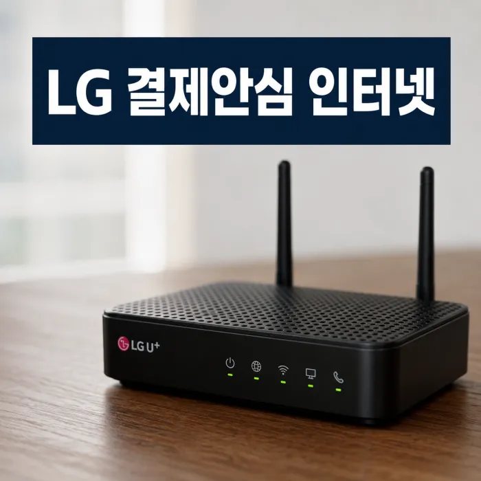 LG유플러스 결제안심 인터넷 단독 요금과 속도 선택 기준