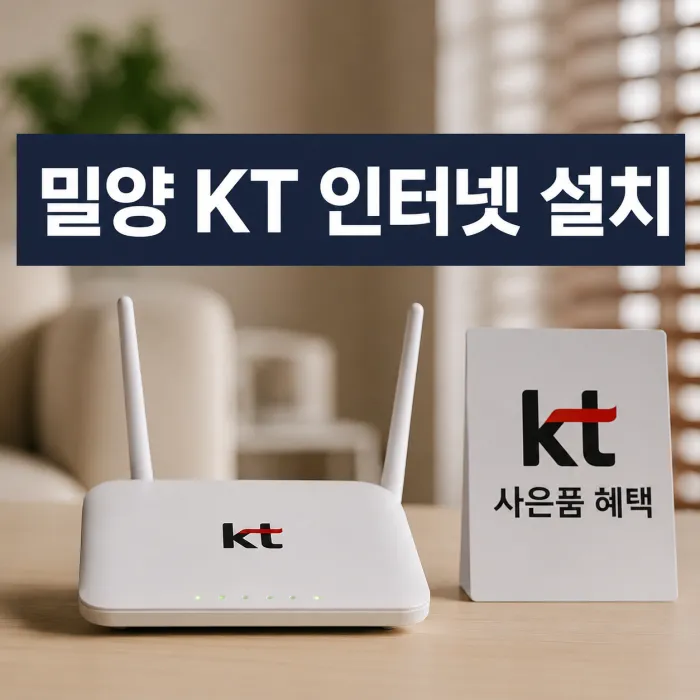 밀양 KT 인터넷 설치 사은품 혜택 많이 주는 곳 찾기 전 확인할 기준