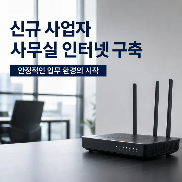 신규 사업자 사무실 인터넷 네트워크 구축과 기업용 인터넷 설치 가이드
