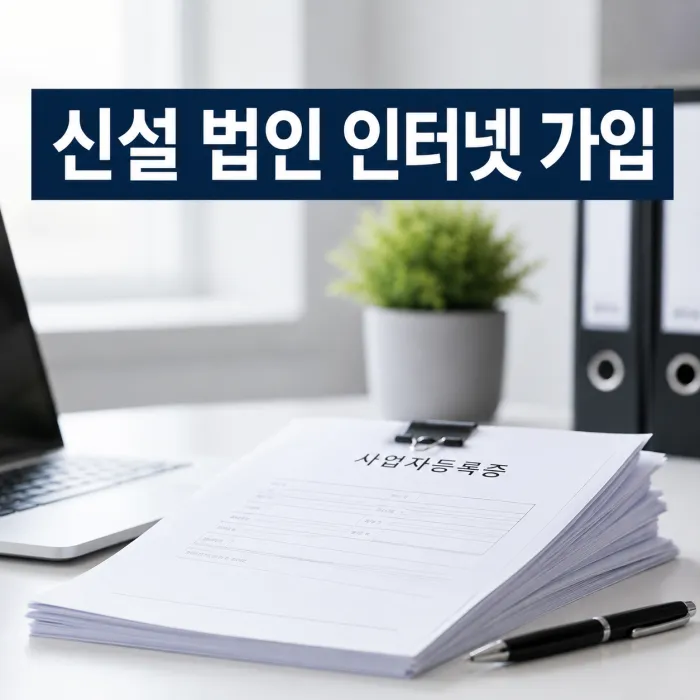 신설 법인 인터넷 가입 서류, 법인 통장 없어도 가능한 경우