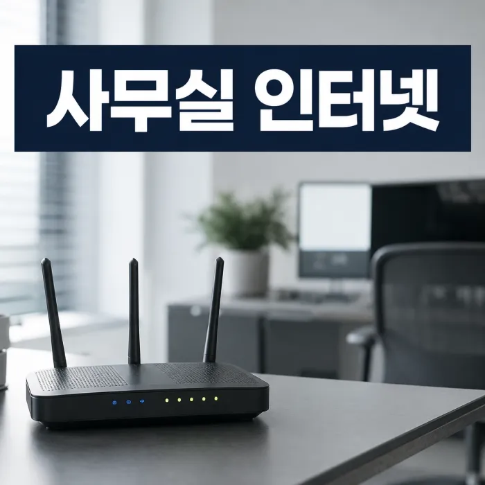 사무실 인터넷 기업용과 가정용 요금 및 사은품 비교 이미지