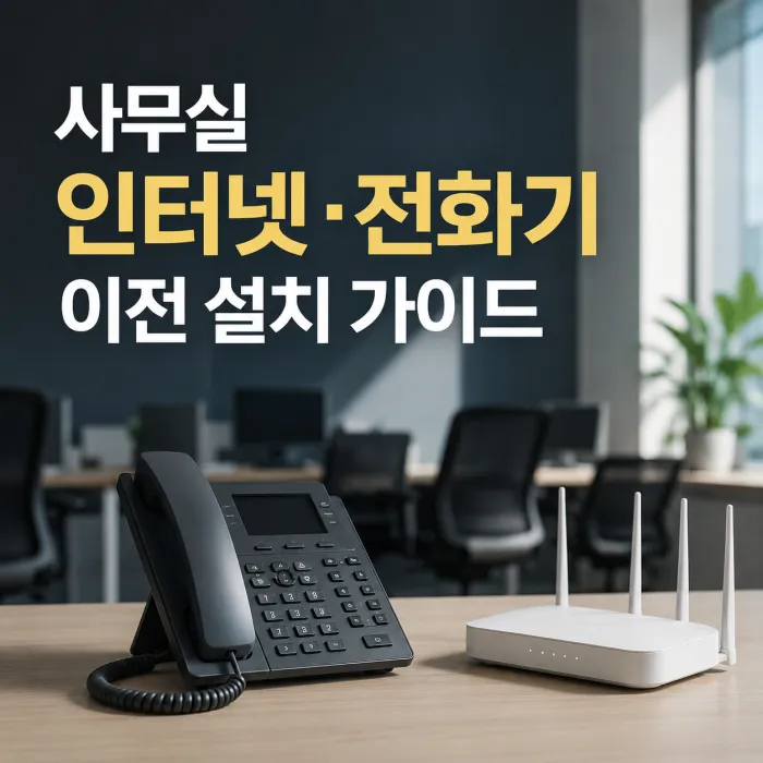 사무실 인터넷 와이파이 전화기 이전 설치 가이드, 이사 전 꼭 확인해야 할 체크포인트