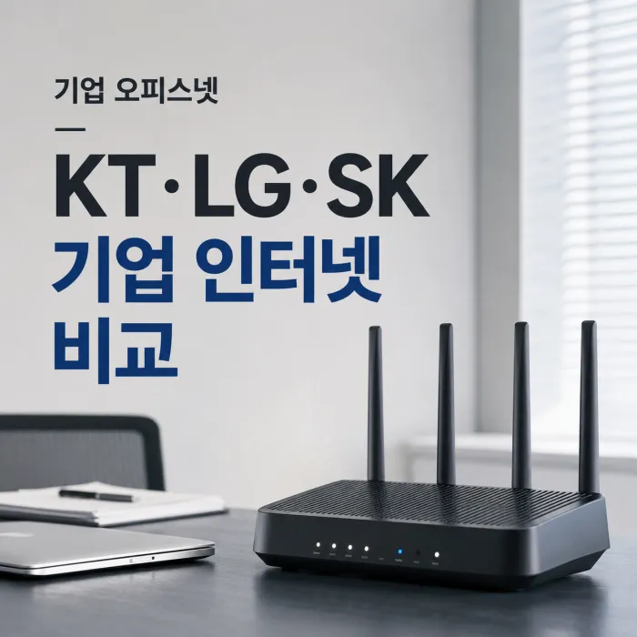 오피스넷 기업 인터넷 KT LG SK브로드밴드 비교와 설치 가능 망 확인