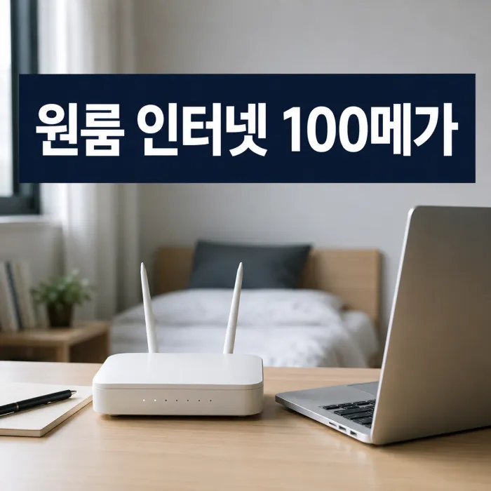 원룸 자취방 인터넷 가입, 100메가면 충분한 이유와 선택 기준