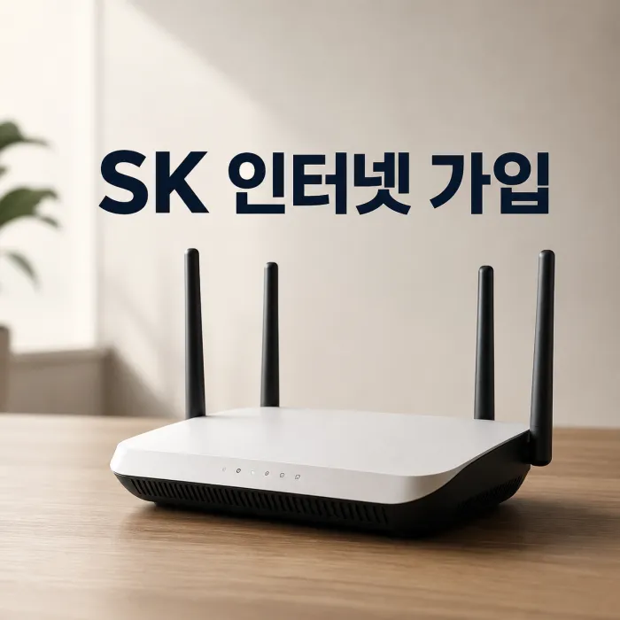 SK 인터넷 가입 사은품과 인터넷 TV 결합 요금제 비교표