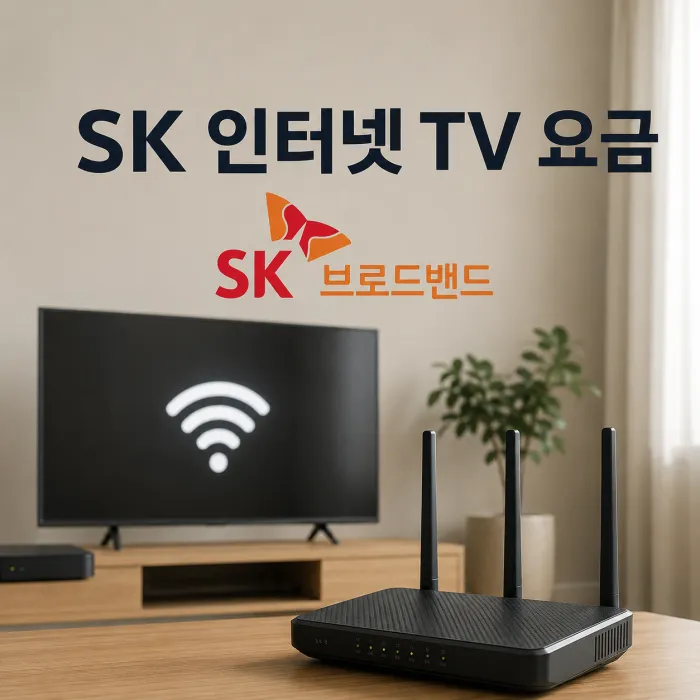 SK 인터넷 100메가 500메가 1기가와 B tv 요금제별 월요금 및 사은품 비교표