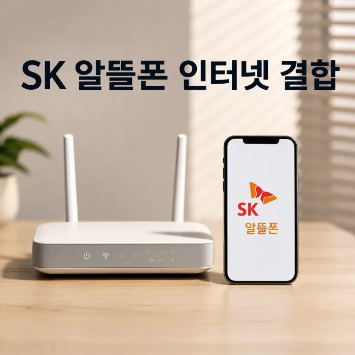SK 알뜰폰 인터넷 결합 할인, 월 27,100원까지 줄일 수 있을까?