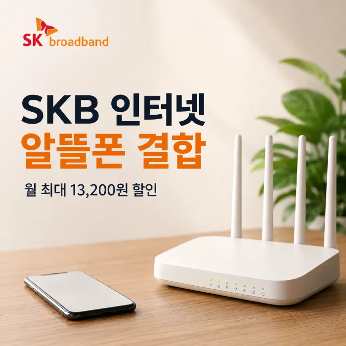 SK브로드밴드 인터넷 알뜰폰 결합 할인과 500M 1G 요금 비교