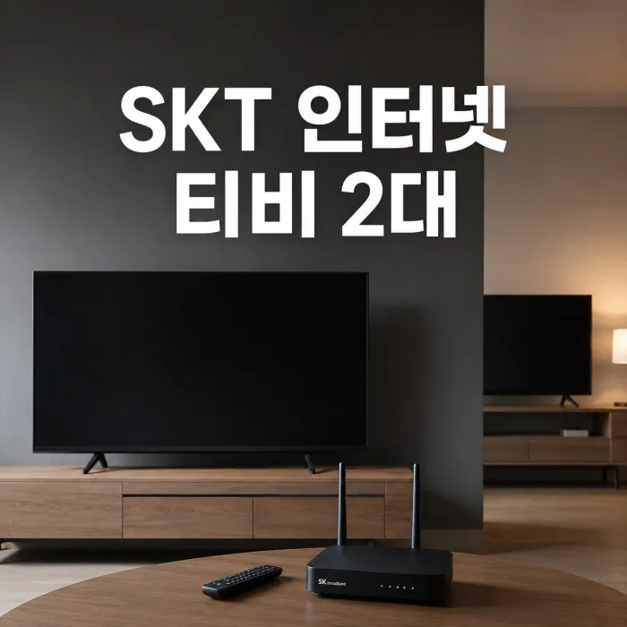 SKT 인터넷 티비 2대 요금 비교, 100메가와 500메가 선택 기준