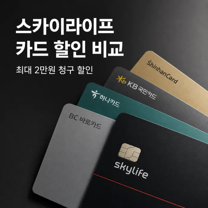 스카이라이프 제휴카드 할인 비교, 어떤 카드가 가장 유리할까?