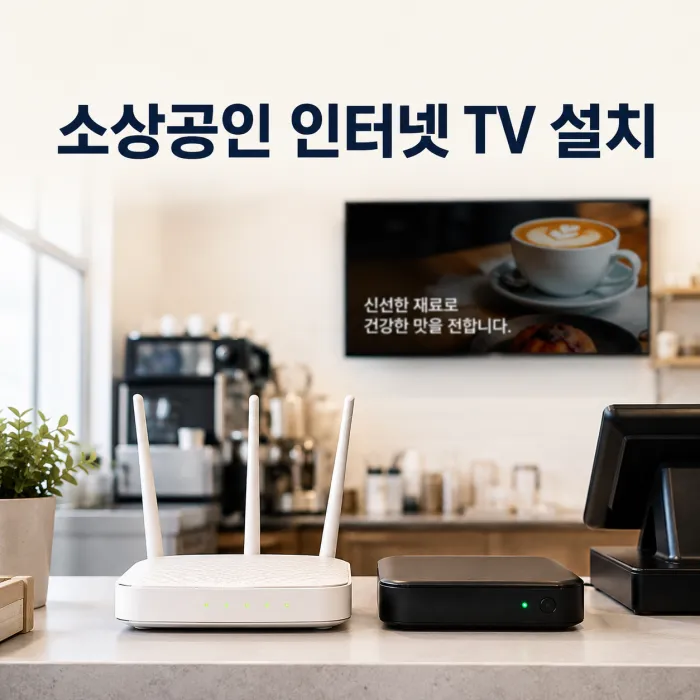 소상공인 인터넷 TV 설치 필요 속도와 혜택 정리