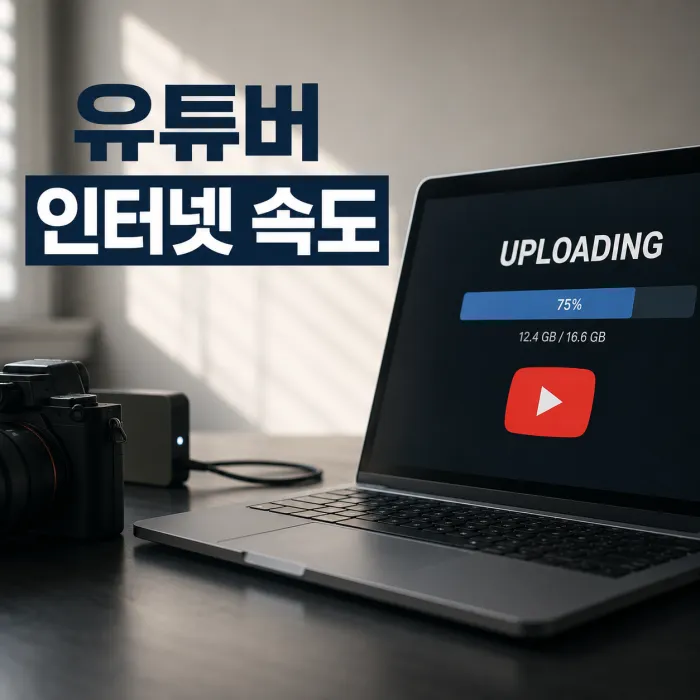 유튜버 파일 업로드에 100메가 인터넷이 부족한 이유와 500메가 추천 기준