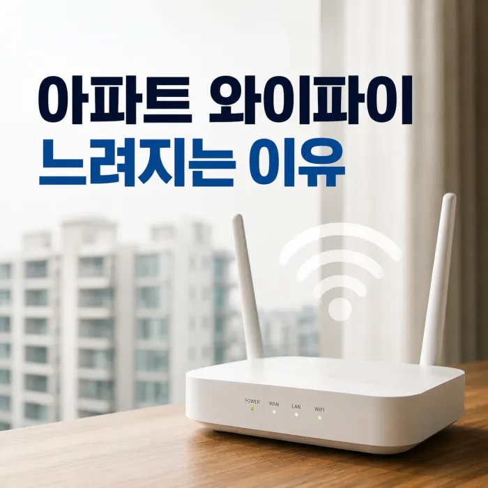 아파트 와이파이 느려짐, 옆집 와이파이 때문에 속도가 느린 걸까?