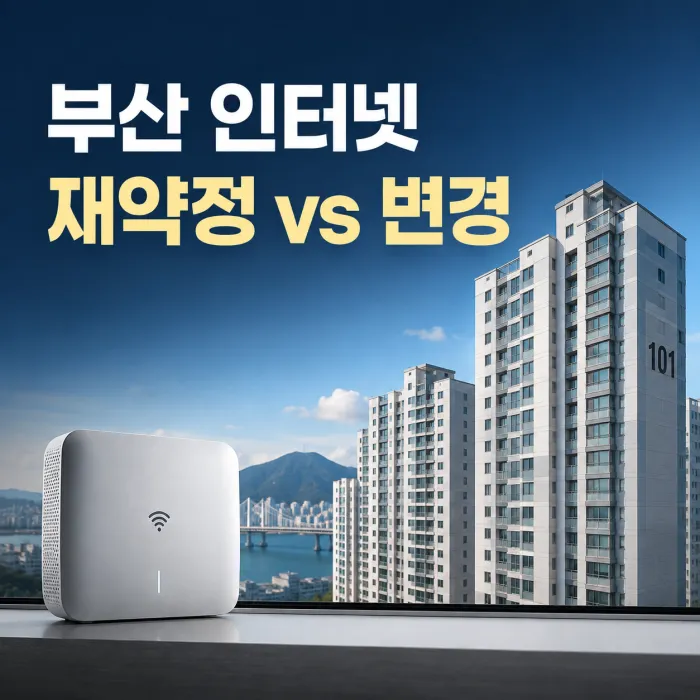 부산 아파트 인터넷 가입, 통신사 변경과 재약정 중 무엇이 유리할까?
