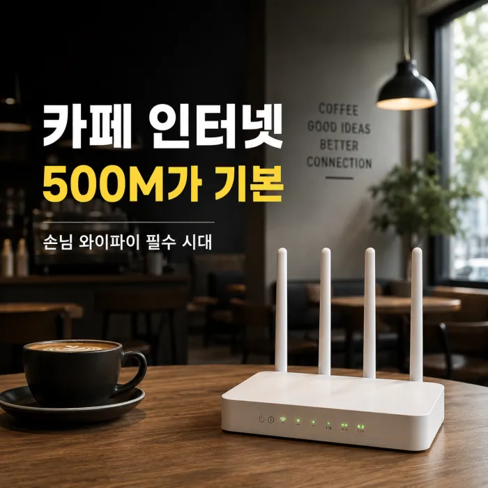 카페 인터넷 500M가 기본인 이유와 1G 선택 기준