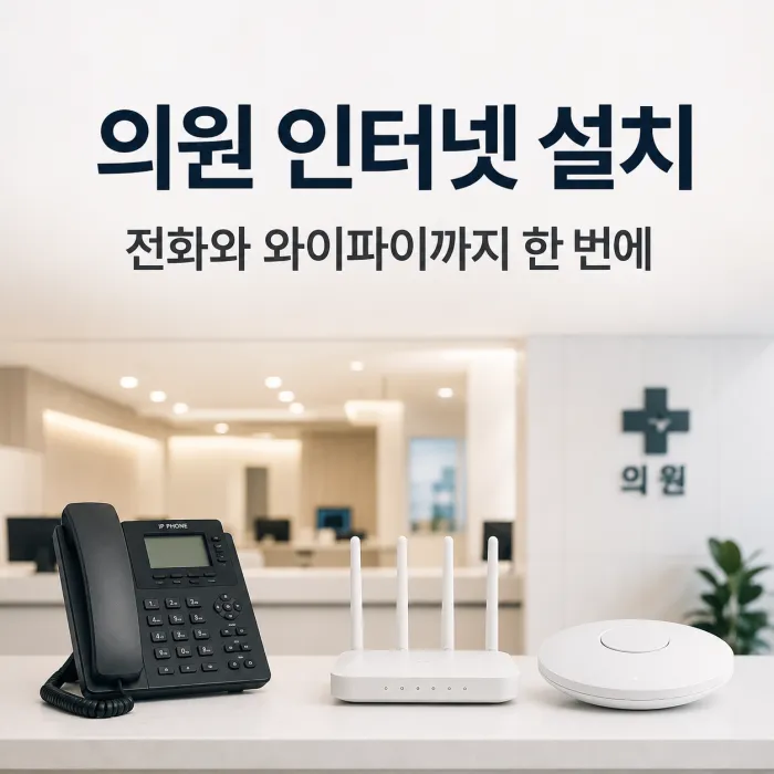 의원 인터넷 설치, 인터넷전화와 와이파이까지 한 번에 준비하는 방법