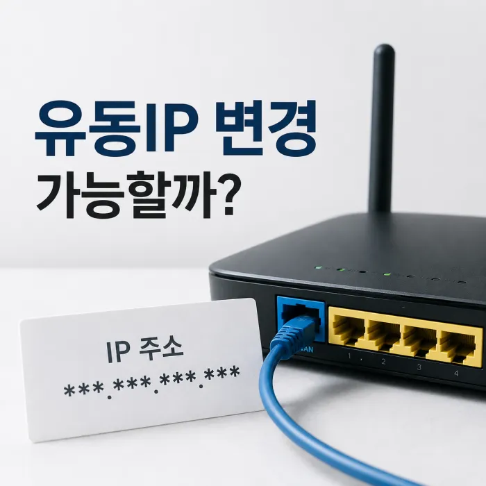 유동IP 변경과 특정 사이트 IP 차단 원리 설명