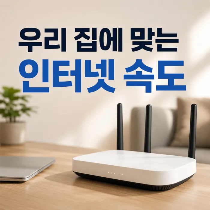 우리 집에 적합한 100메가 500메가 1기가 인터넷 속도 추천 비교