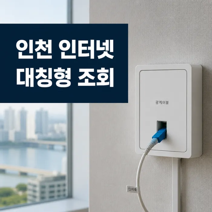 인천 인터넷 가입, 대칭형 인터넷 조회가 중요한 이유