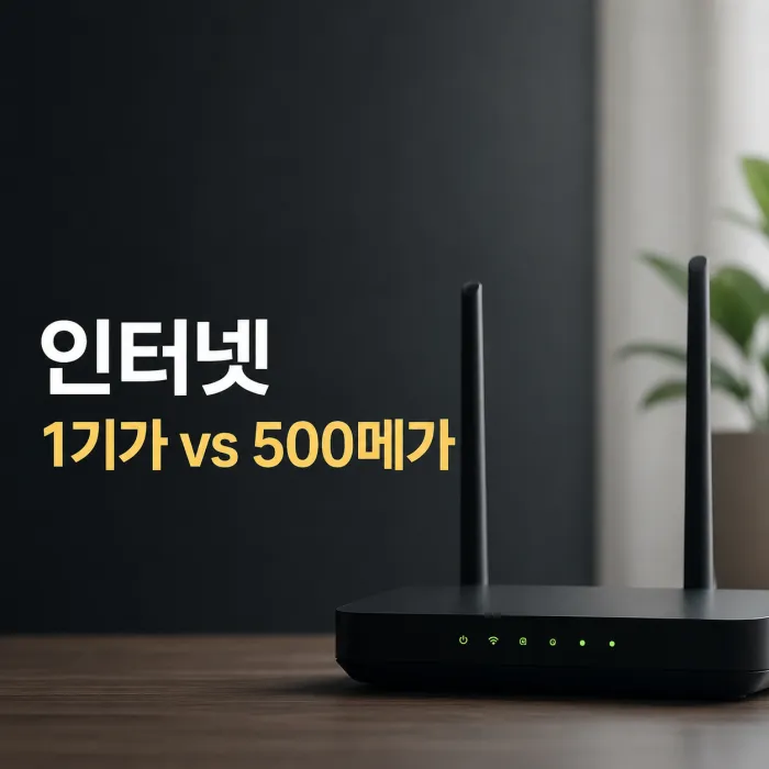 인터넷 1기가가 필요한 사람은 누구일까? 500메가와 체감 차이