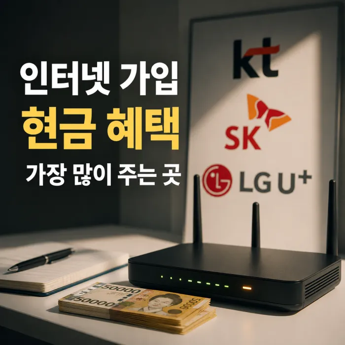 인터넷 가입 현금 혜택 가장 많이 주는 곳 찾을 때 이득온을 확인하는 이유