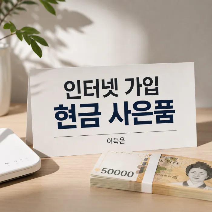 인터넷 가입 현금 사은품 많이 주는 곳과 이득온 통신사 비교 상담 안내