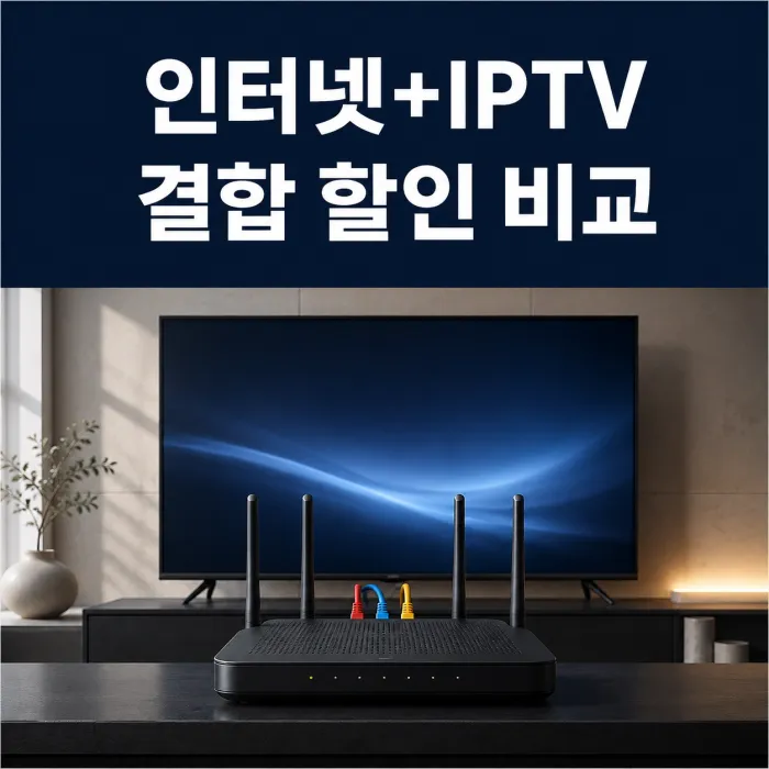 통신 3사 SK·KT·LG 인터넷+IPTV 결합 할인 비교, 1인가구 최적 조합