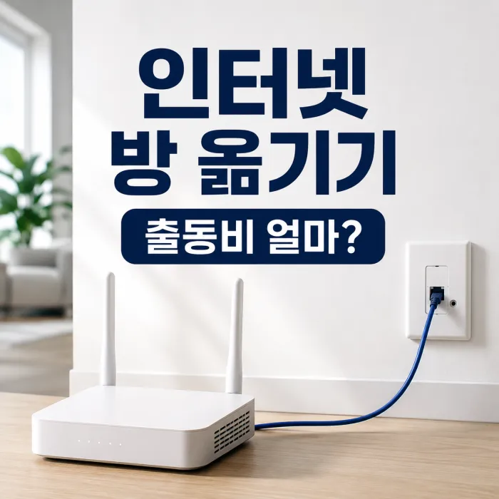 인터넷 방 옮기기 댁내 이전 출동비 및 신청 방법