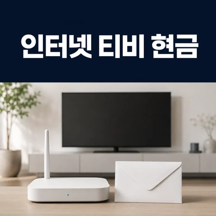 인터넷 티비 현금 많이 주는 곳, 사은품 한도와 안전한 가입 방법