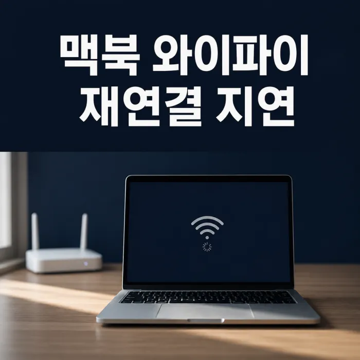 맥북 덮개 열면 와이파이 끊김, 재연결 10초 걸릴 때 공유기 확인법