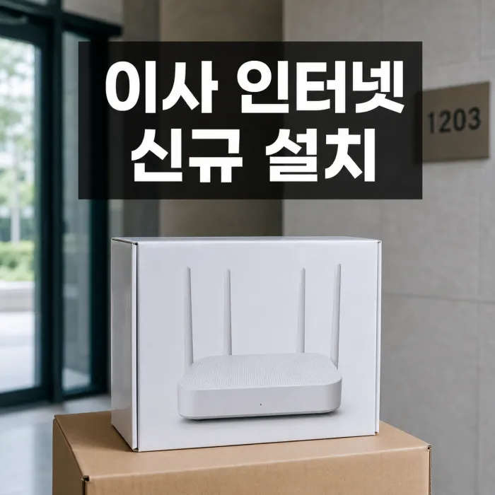 이사 인터넷 신규 설치 비용과 위약금 비교 안내 이미지