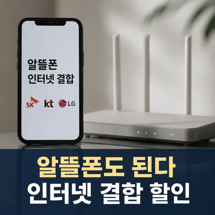 알뜰폰도 인터넷 결합할 수 있을까? SK KT LG 가입 전 확인할 조건