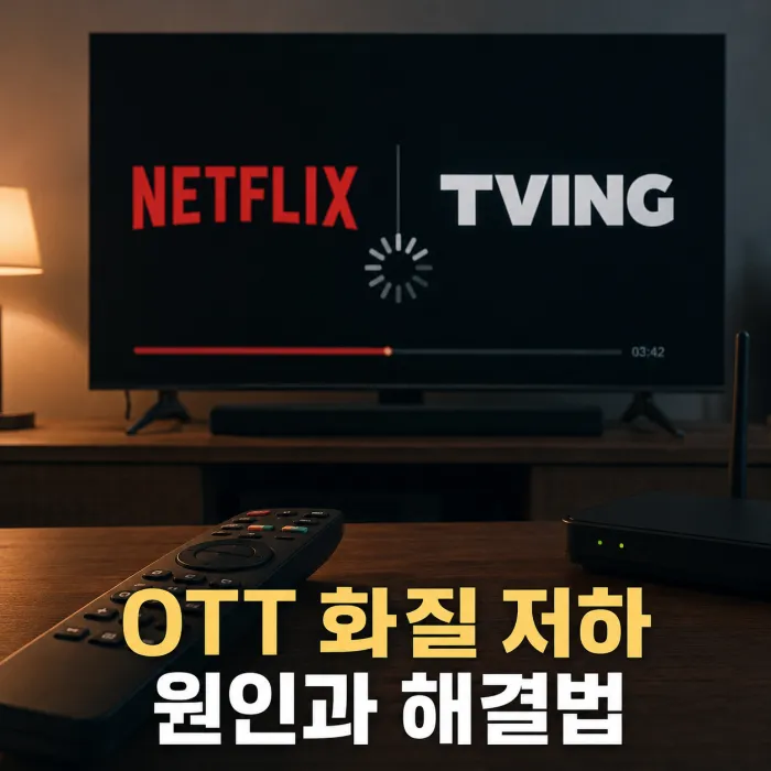 넷플릭스 티빙 화질 저하 원인, HDMI부터 인터넷 속도·해외망까지 진단하는 법