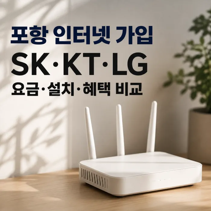 SK KT LG 포항 인터넷 가입 추천 설치 혜택 많이 받는 방법