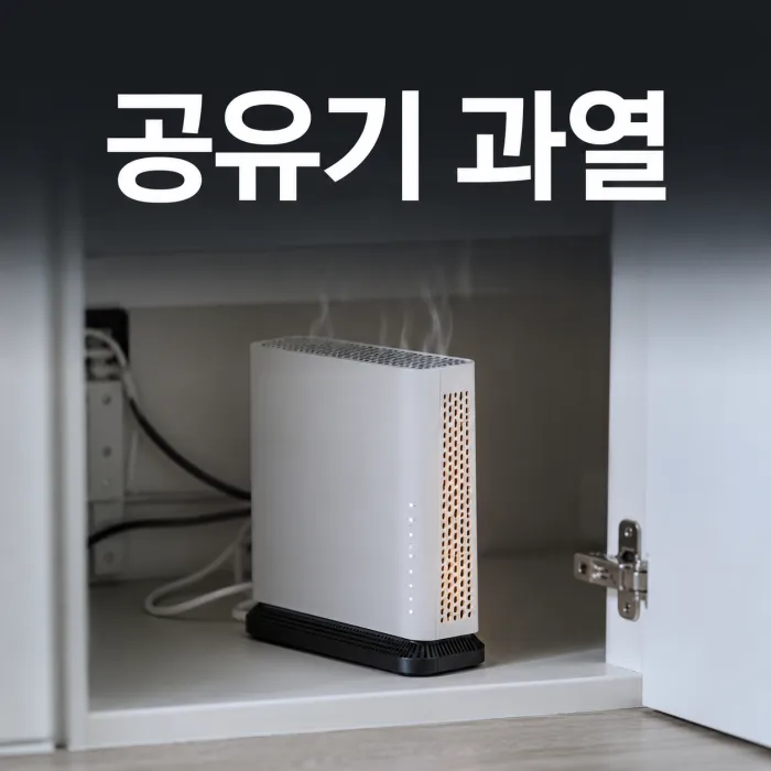 단자함 안에서 열이 쌓인 공유기 발열 쓰로틀링 상황과 통풍 개선 배치