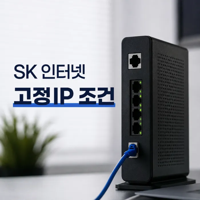 SK 인터넷 고정IP 오피스넷 ONU ONT 사용 조건 안내