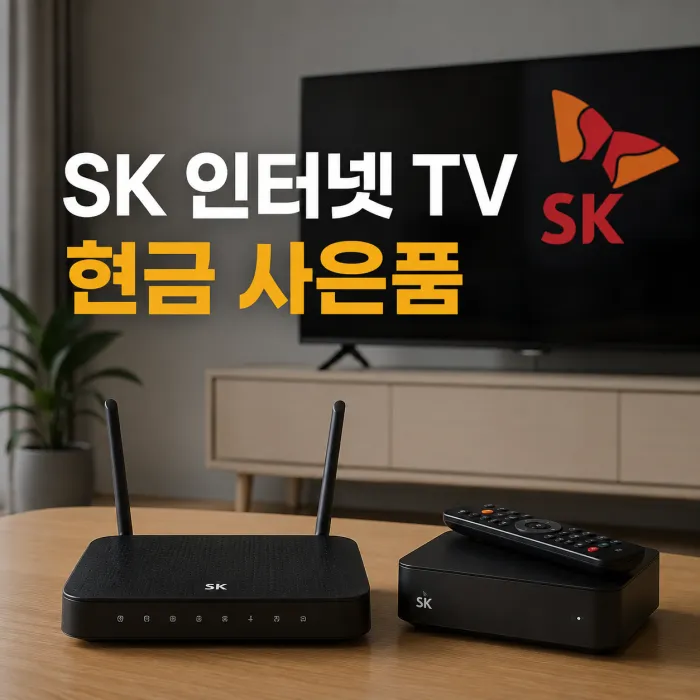 SK 인터넷 TV 가입 현금 사은품 혜택 많이 주는 곳, 가입 전 꼭 비교할 조건
