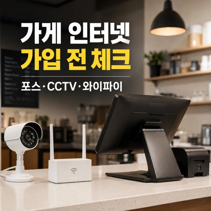 가게 인터넷 가입 전 확인할 것, 포스 CCTV 와이파이까지