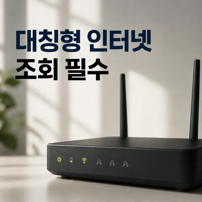 대칭형 인터넷 조회하는 방법, 가입 전에 반드시 확인하세요
