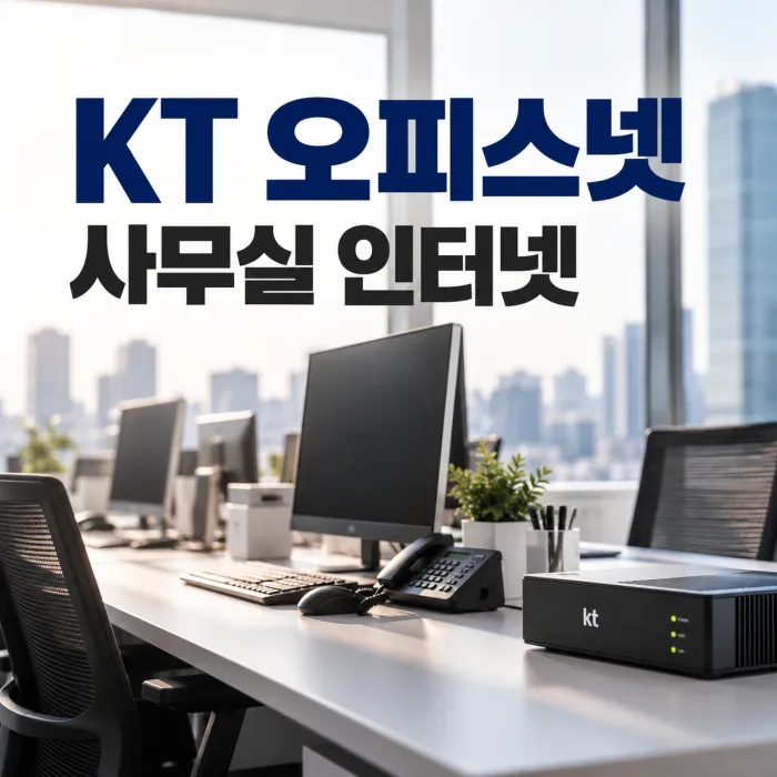 KT 오피스넷 설치를 위한 소규모 사무실 인터넷 업무 환경과 네트워크 장비