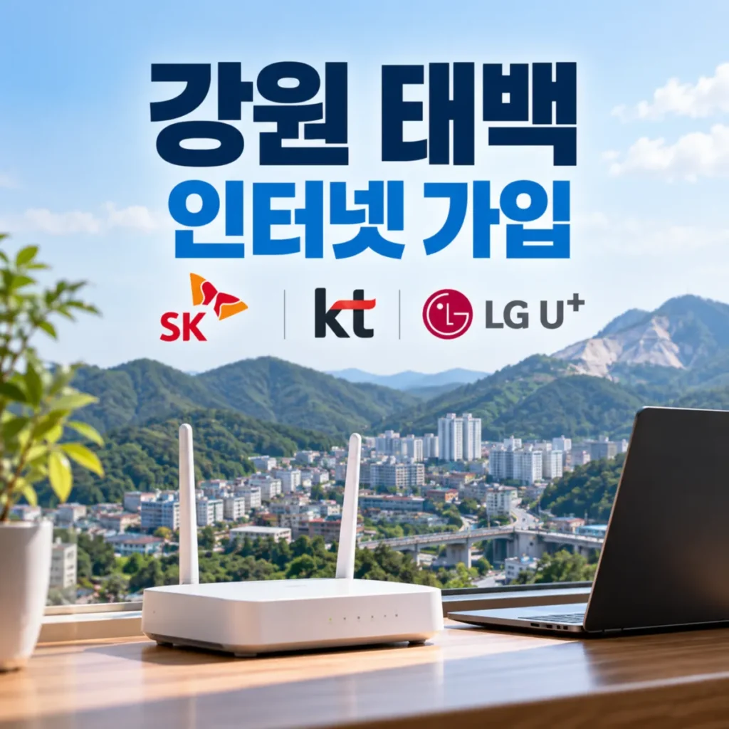 강원 태백 인터넷 가입 SK KT LG 망 품질 비교와 가정용 와이파이 공유기 이미지